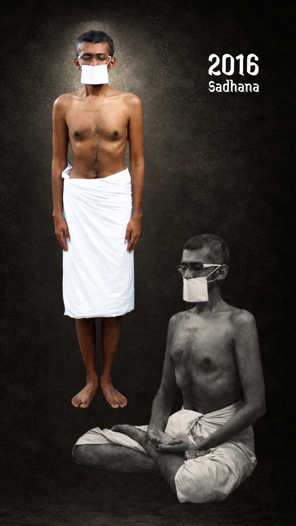 Dr Muni Adarsh Jain Meditation Master in Dhyan posture