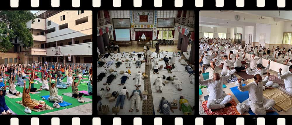 Visual documentation of structured wellness initiatives led by Muni Adarsh