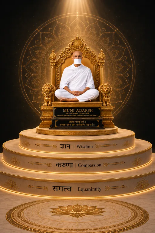 Gurudev Muni Adarsh Samavasaran and current spiritual dwelling